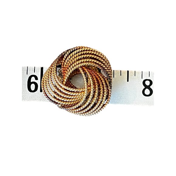 Vintage Winard 12K Gold-Filled Twisted Rope Knot Brooch Pin Vintage Granny Core - Picture 8 of 10